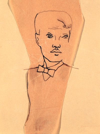 „Portret Rene Crevela”, 1900-1935 autorstwa Christian Bérard