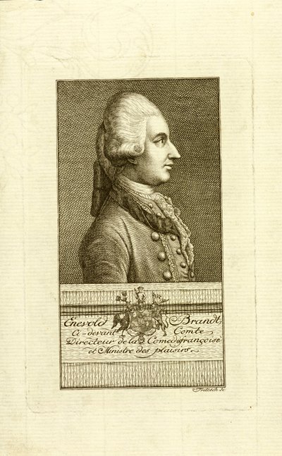 Portret hrabiego Enevolda Brandta 1738-1772, 1773. autorstwa Christian Friedrich Fritzsch