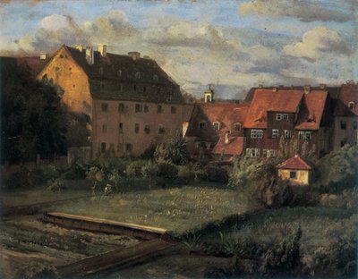 Czerwone domy autorstwa Christian Friedrich Gille