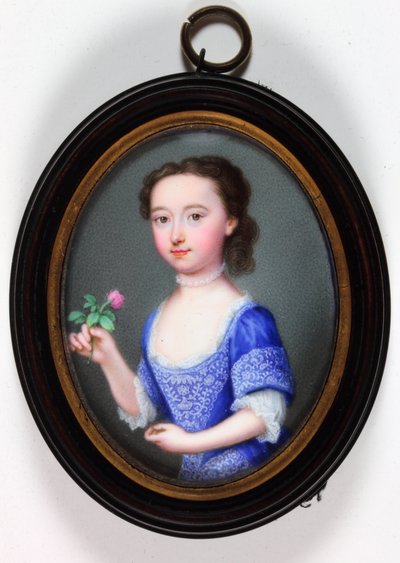 Lady Elizabeth Cavendish Bentinck, później markiza Bath (emalia) autorstwa Christian Friedrich Zincke