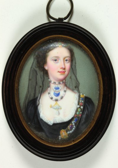 Lady Margaret Cavendish Holles Harley (emalia) autorstwa Christian Friedrich Zincke