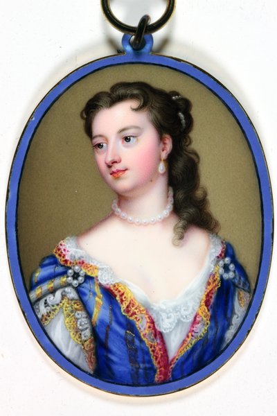 Lady Mary Wortley Montagu (emalia) autorstwa Christian Friedrich Zincke
