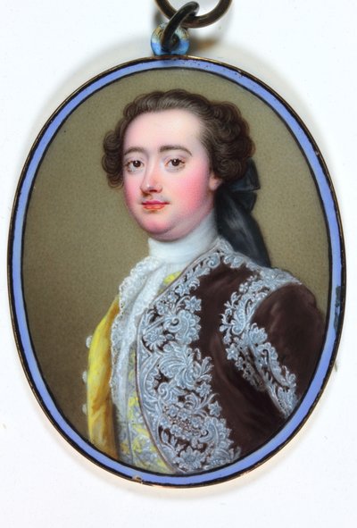 William Bentinck, 2. książę Portland (emalia) autorstwa Christian Friedrich Zincke