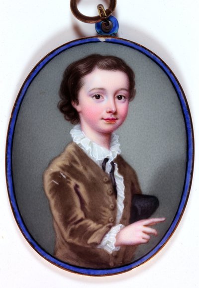 William Henry Cavendish Bentinck, markiz Titchfield, później 3. książę Portland (emalia) autorstwa Christian Friedrich Zincke