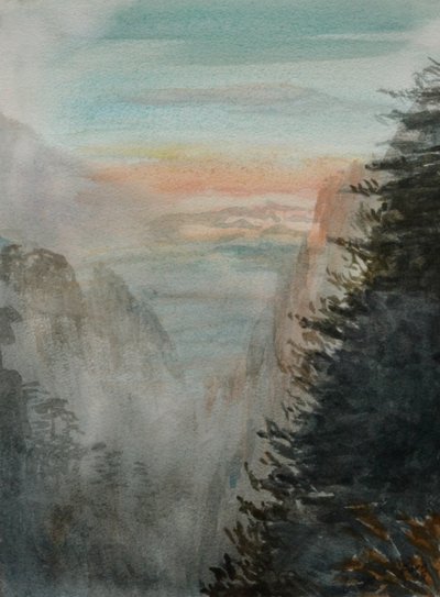 Dream of Paiyun Ting, 2015 (akwarela na papierze) autorstwa Christian Furr