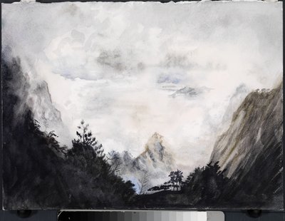 Kraina nieśmiertelnych, 2015 (akwarela na papierze) autorstwa Christian Furr