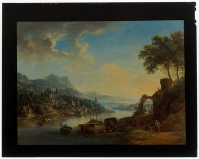 Para krajobrazów Nadrenii autorstwa Christian Georg the Elder Schuetz
