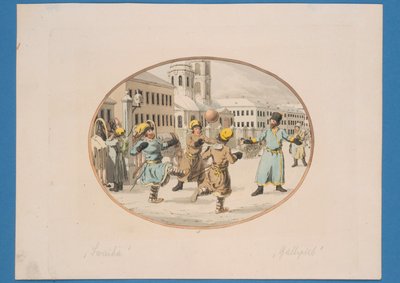 Gra w piłkę, ok.1910 autorstwa Christian Gottfried Geissler