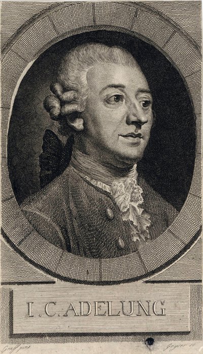 Johann Christoph Adelung 1732-1806. autorstwa Christian Gottlieb Geyser