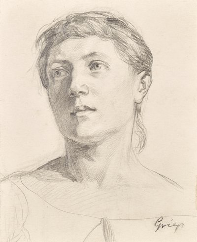 Portret dziewczynki autorstwa Christian Griepenkerl