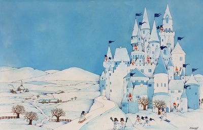 Zamek Bałwana, 1997 (wc na papierze) autorstwa Christian Kaempf