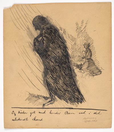 Ilustracja Szkic Historii Matki autorstwa Christian Kongstad Petersen