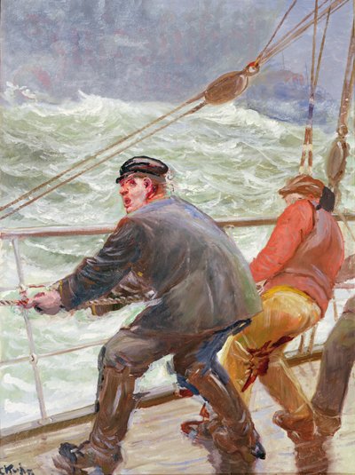 Haul nawietrzny (olej na płótnie) autorstwa Christian Krohg
