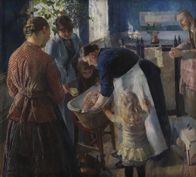 W wannie autorstwa Christian Krohg
