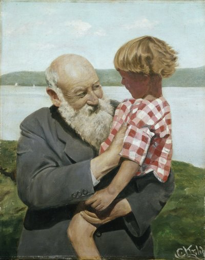 Autoportret (olej na płótnie) autorstwa Christian Krohg
