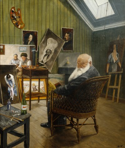 Autoportret autorstwa Christian Krohg