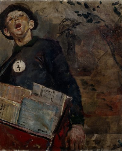 Chłopak z gazety autorstwa Christian Krohg