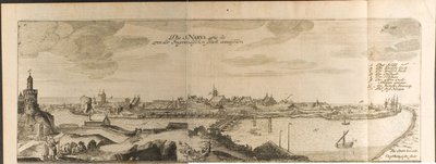 Narva Ilustracja z Podróży do Wielkiego Księcia Moskwy i Króla Persji Adama Olear autorstwa Christian Lorenzen Rothgiesser