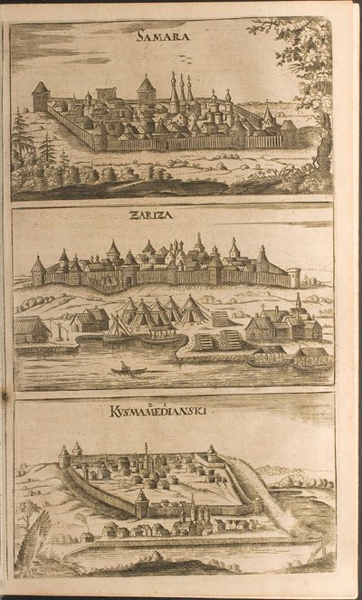 Samara, Carycyn i Koźmodemyansk Ilustracja z Podróży do Wielkiego Księcia Moskwy i autorstwa Christian Lorenzen Rothgiesser