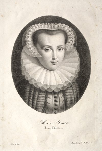 Marii Stuarta. autorstwa Christian Ludwig Wilhelm Heuer