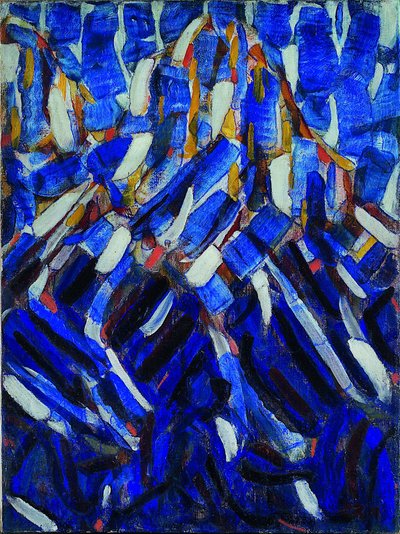 Abstrakcja (Niebieska Góra) autorstwa Christian Rohlfs
