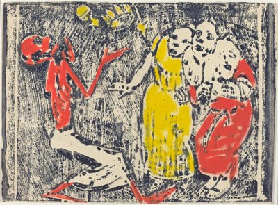 Śmierć jako żongler, 19181919. autorstwa Christian Rohlfs