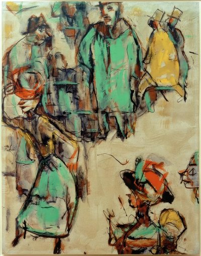 Scena uliczna autorstwa Christian Rohlfs