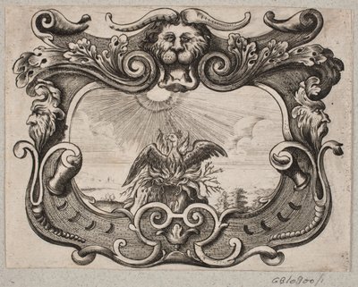 Emblemat z ptasim feniksem autorstwa Christian Rothgiesser