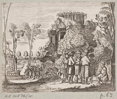 Ilustracja do Adama Oleariusa, „Perski Rosenthal genialnego poety Schicha Saadi […]”, Szlezwik 1660 autorstwa Christian Rothgiesser