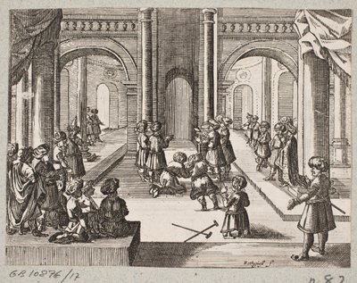 Ilustracja do Adama Oleariusa, „Perski Rosenthal genialnego poety Schicha Saadi […]”, Szlezwik 1660 autorstwa Christian Rothgiesser