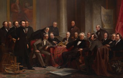 Ludzie postępu, 1862. autorstwa Christian Schussele