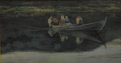 Noc Świętojańska w Norwegii autorstwa Christian Skredsvig