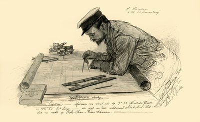 Hansen, pierwszy oficer na „Knivsbergu”, 1898. autorstwa Christian Wilhelm Allers