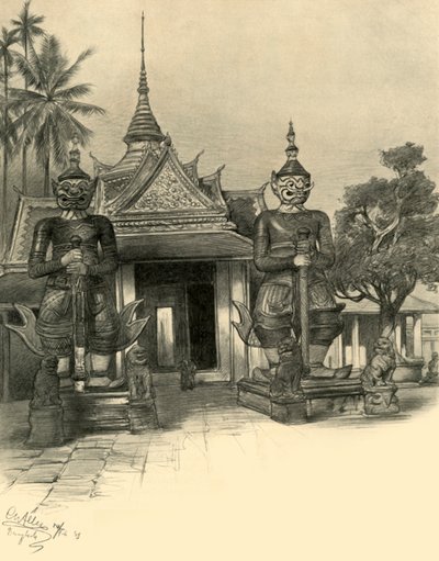 Bangkok, Syjam, 1898. autorstwa Christian Wilhelm Allers