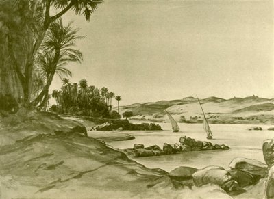 Feluki na Nilu, Egipt, 1898. autorstwa Christian Wilhelm Allers