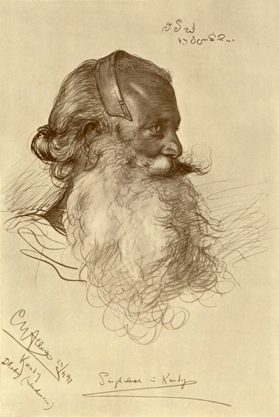 Prak syngaleski, Kandy, Cejlon, 1898. autorstwa Christian Wilhelm Allers