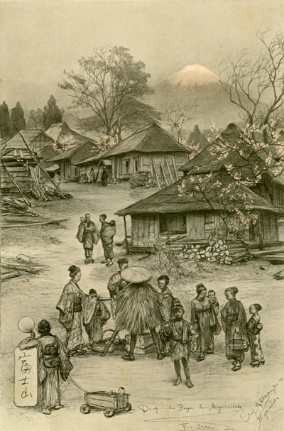 Fuji, Miyanoshita, Japonia, 1898. autorstwa Christian Wilhelm Allers