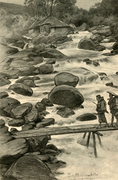 Wodospady w Miyanoshita, Japonia, 1898. autorstwa Christian Wilhelm Allers