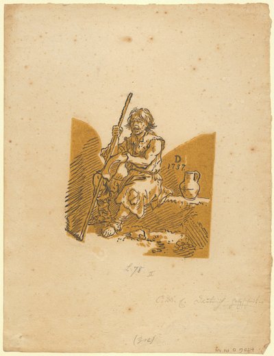 Blinder Bettler autorstwa Christian Wilhelm Ernst Dietrich