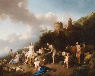Diana i jej nimfy autorstwa Christian Wilhelm Ernst Dietrich