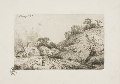 Pole kukurydzy (Sposób Rembrandta) autorstwa Christian Wilhelm Ernst Dietrich