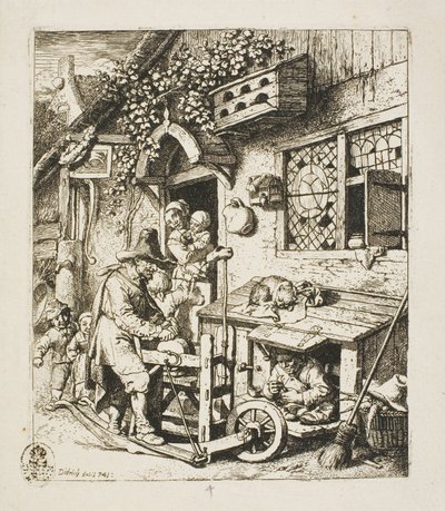 Szlifierka do nożyc autorstwa Christian Wilhelm Ernst Dietrich