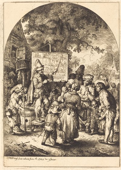 Piosenkarka na Targach Wiejskich autorstwa Christian Wilhelm Ernst Dietrich
