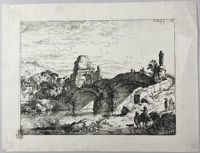 Kamienny most autorstwa Christian Wilhelm Ernst Dietrich