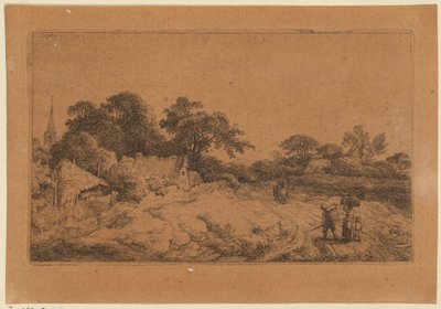 Weg hinter dem Dorf autorstwa Christian Wilhelm Ernst Dietrich