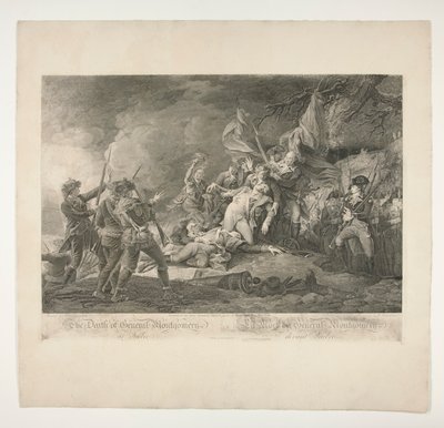 Śmierć generała Montgomery w Quebecu (La Mort du General Montgomery devant Quebec) autorstwa Christian Wilhelm Ketterlinus