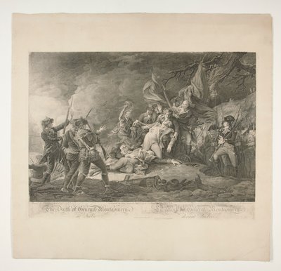 Śmierć generała Montgomery w Quebecu (La Mort du General Montgomery devant Quebec) autorstwa Christian Wilhelm Ketterlinus