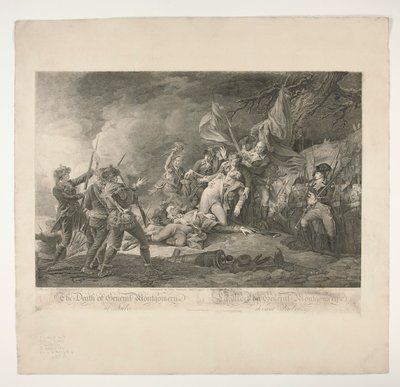 Śmierć generała Montgomery w Quebecu autorstwa Christian Wilhelm Ketterlinus