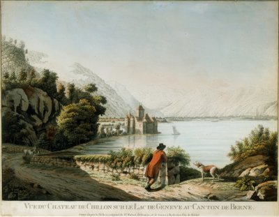 Widok na zamek Chillon autorstwa Christian von Mechel