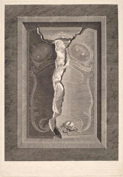 Grób Madame Langhans autorstwa Christian von Mechel and Bartholomäus Hübner, after Johannes August Nahl, the Younger